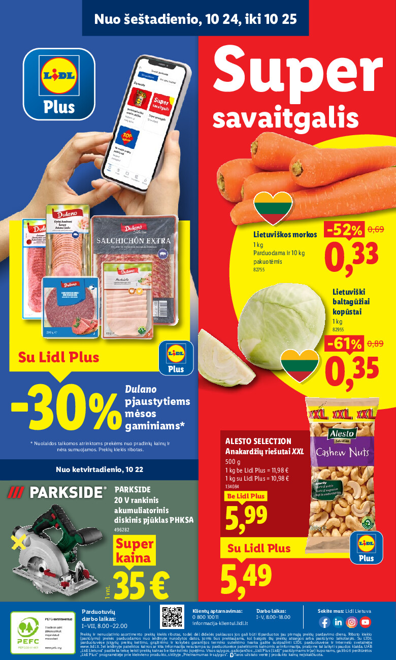 MAISTO PREKIŲ PASIŪLYMAI (2026-10-19 - 2026-10-25) | 36