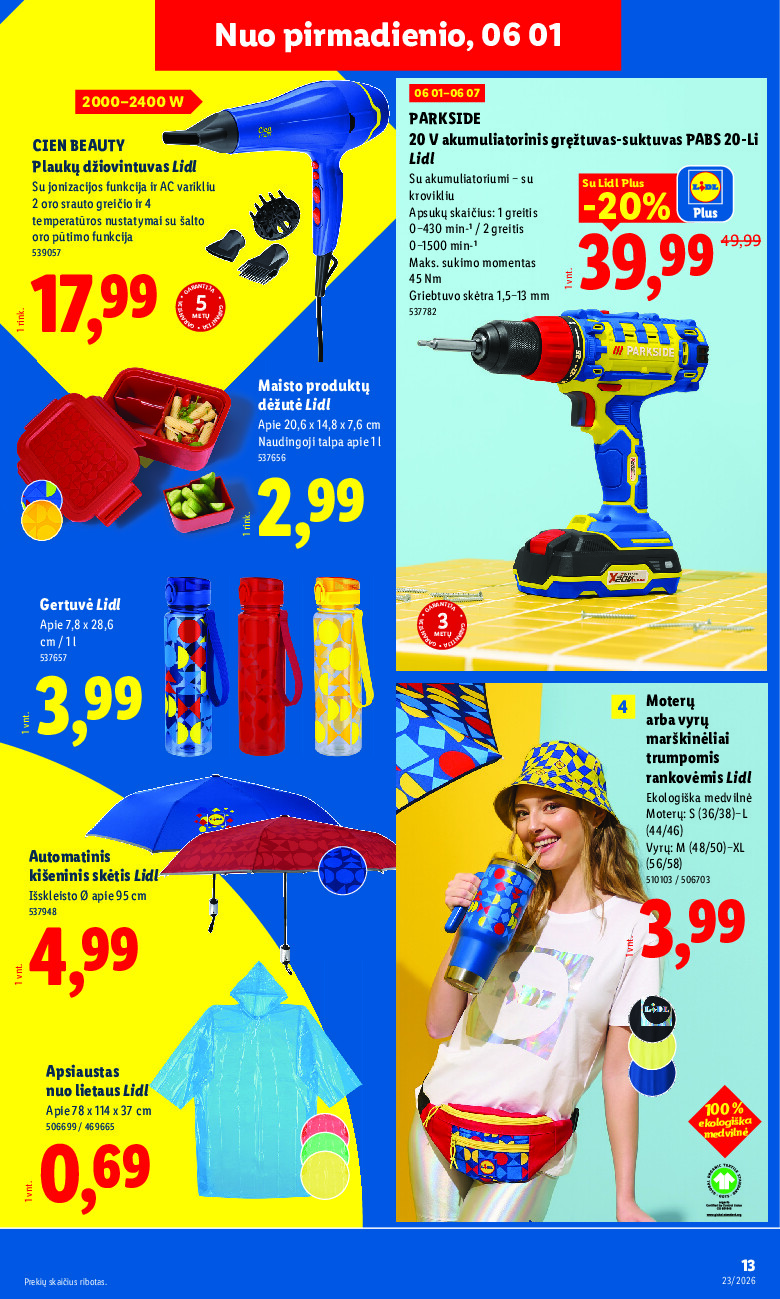 NE MAISTO PREKIŲ PASIŪLYMAI (2026-06-01 - 2026-06-07) | 13