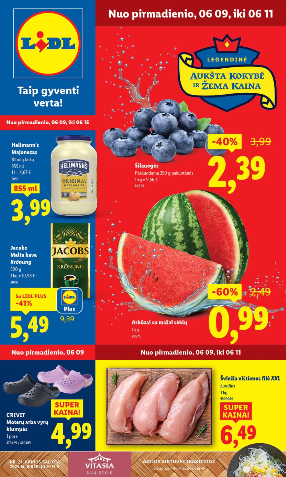 LIDL - Maisto prekių pasiūlymai (2025 06 09 - 2025 06 15) | 1