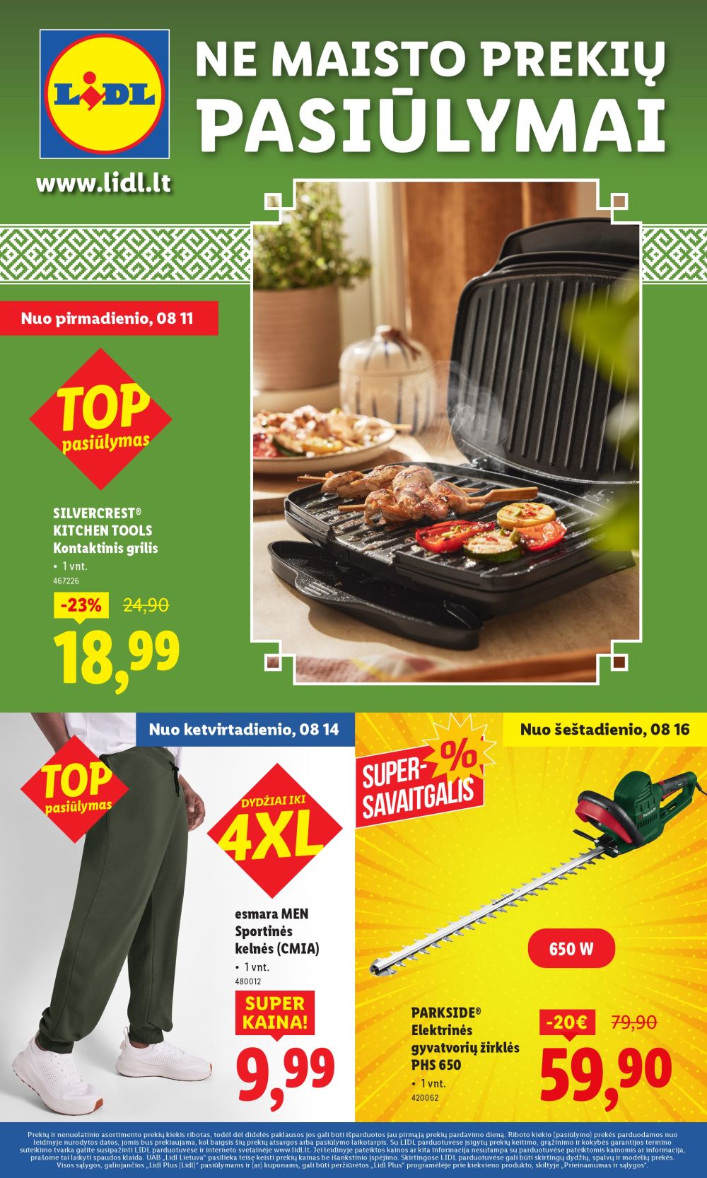 LIDL - Ne maisto prekių pasiūlymai (2025 08 11 - 2025 08 17) | 1