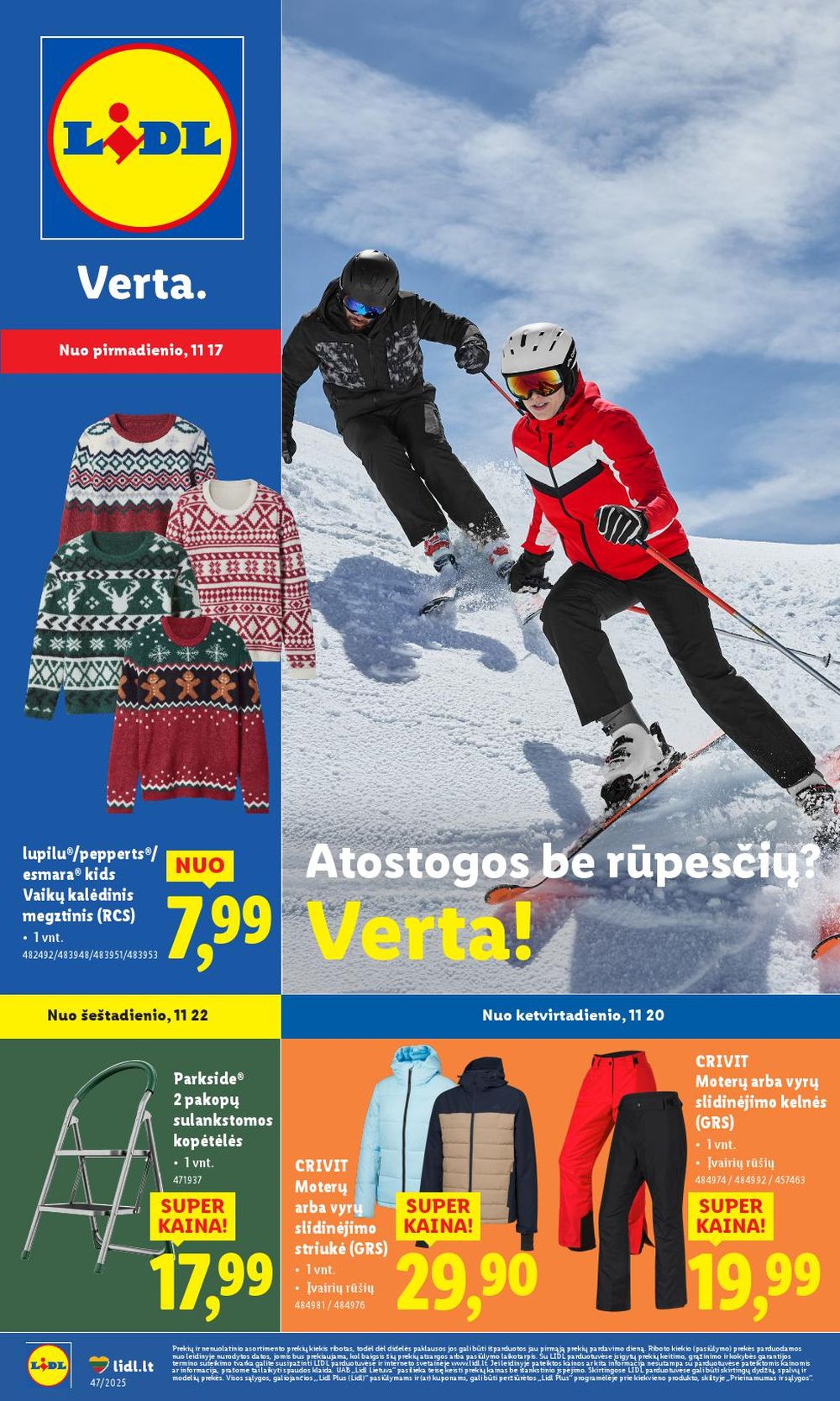 LIDL - Ne maisto prekių pasiūlymai (2025 11 17 - 2025 11 23) | 1