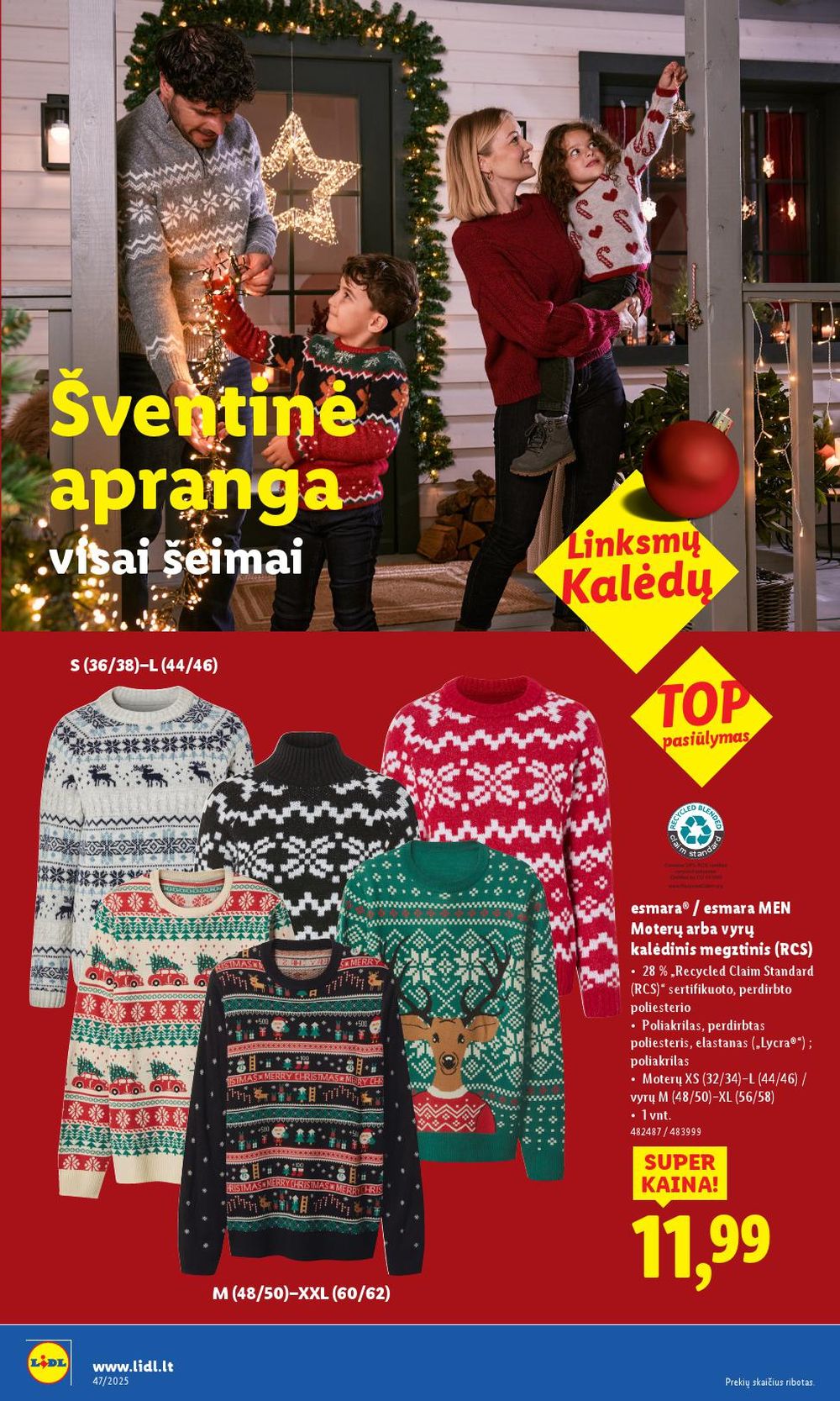 LIDL - Ne maisto prekių pasiūlymai (2025 11 17 - 2025 11 23) | 2