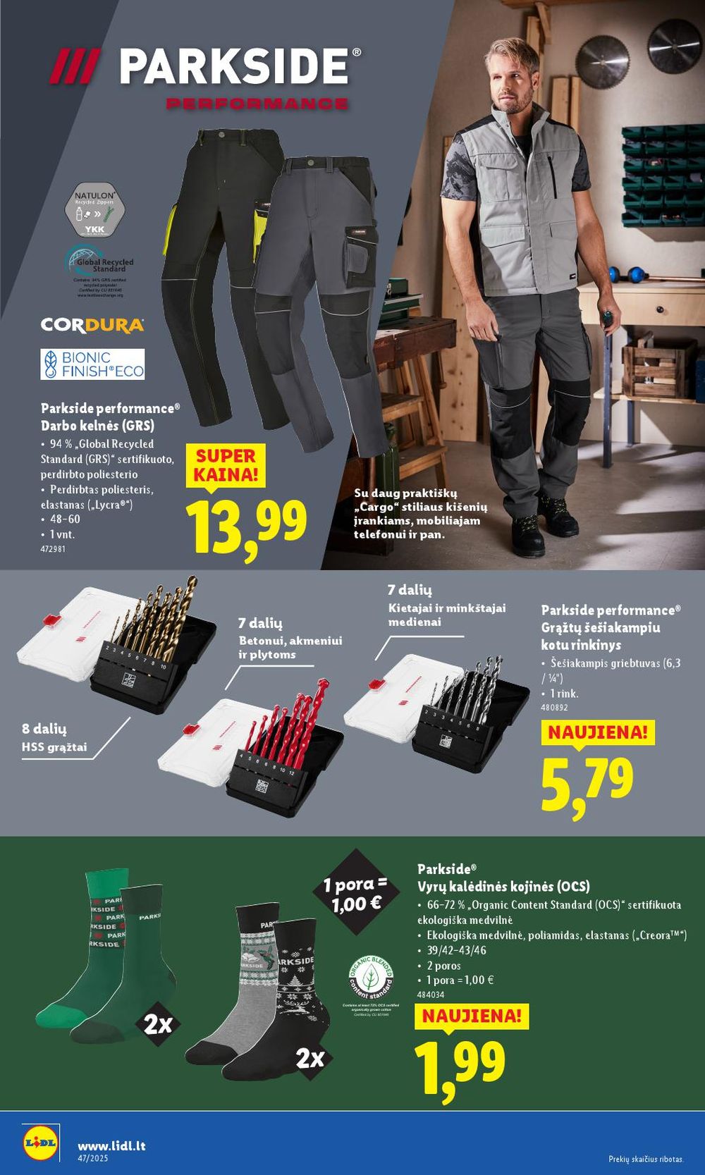 LIDL - Ne maisto prekių pasiūlymai (2025 11 17 - 2025 11 23) | 12