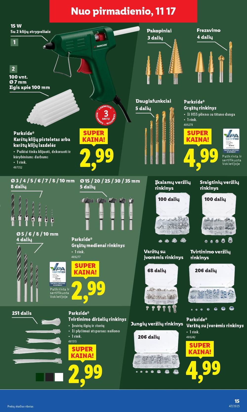 LIDL - Ne maisto prekių pasiūlymai (2025 11 17 - 2025 11 23) | 15