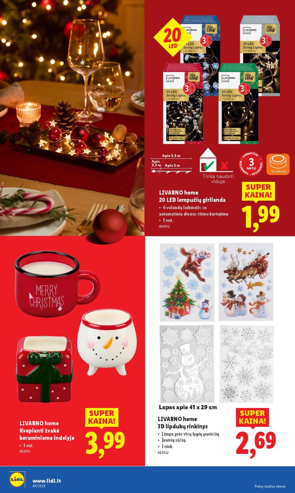 LIDL - Ne maisto prekių pasiūlymai (2025 11 17 - 2025 11 23) | 36