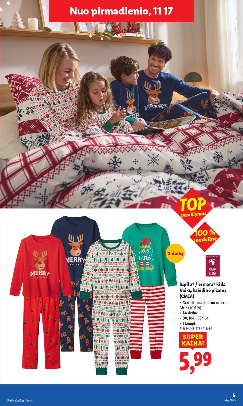 LIDL - Ne maisto prekių pasiūlymai (2025 11 17 - 2025 11 23) | 5