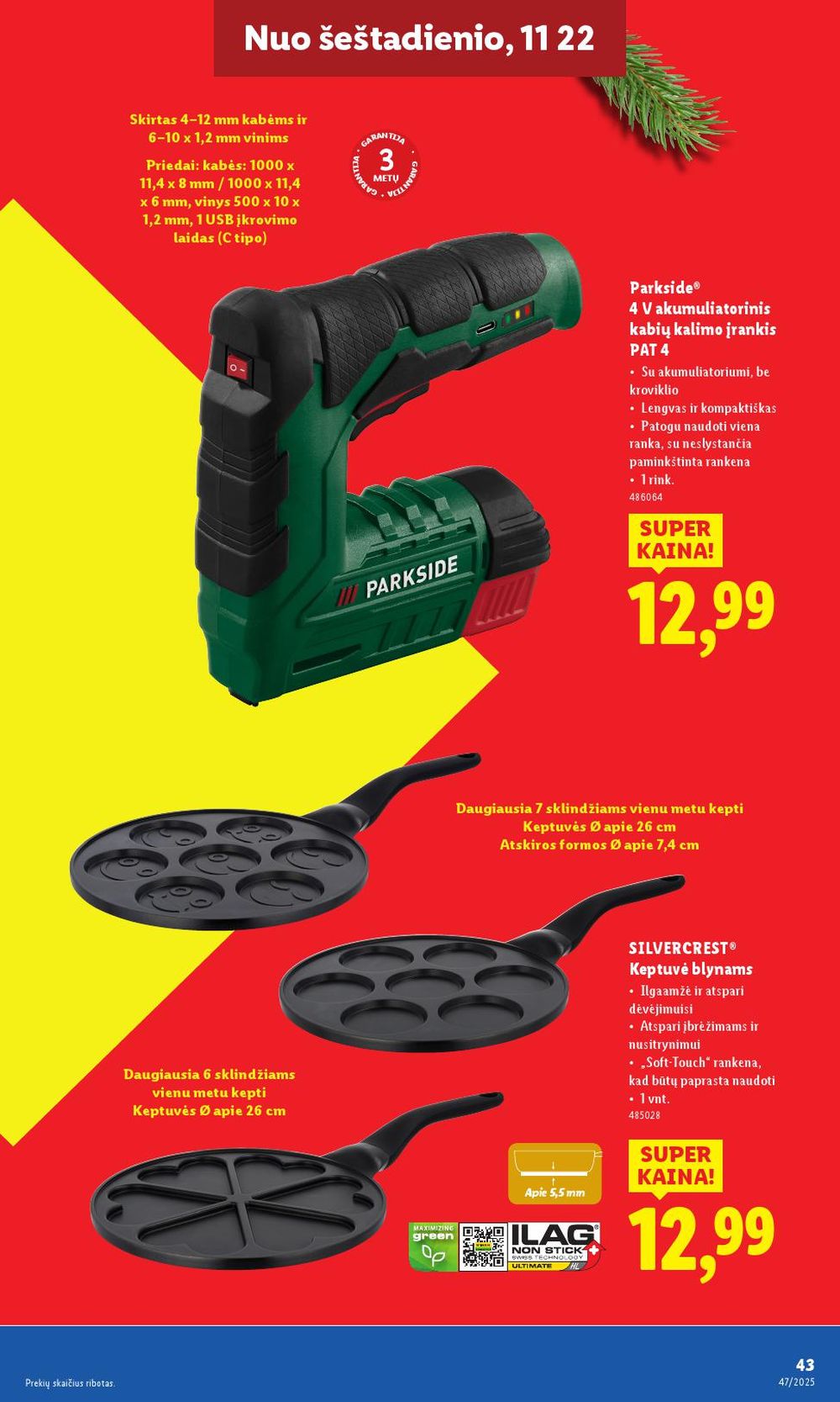 LIDL - Ne maisto prekių pasiūlymai (2025 11 17 - 2025 11 23) | 45