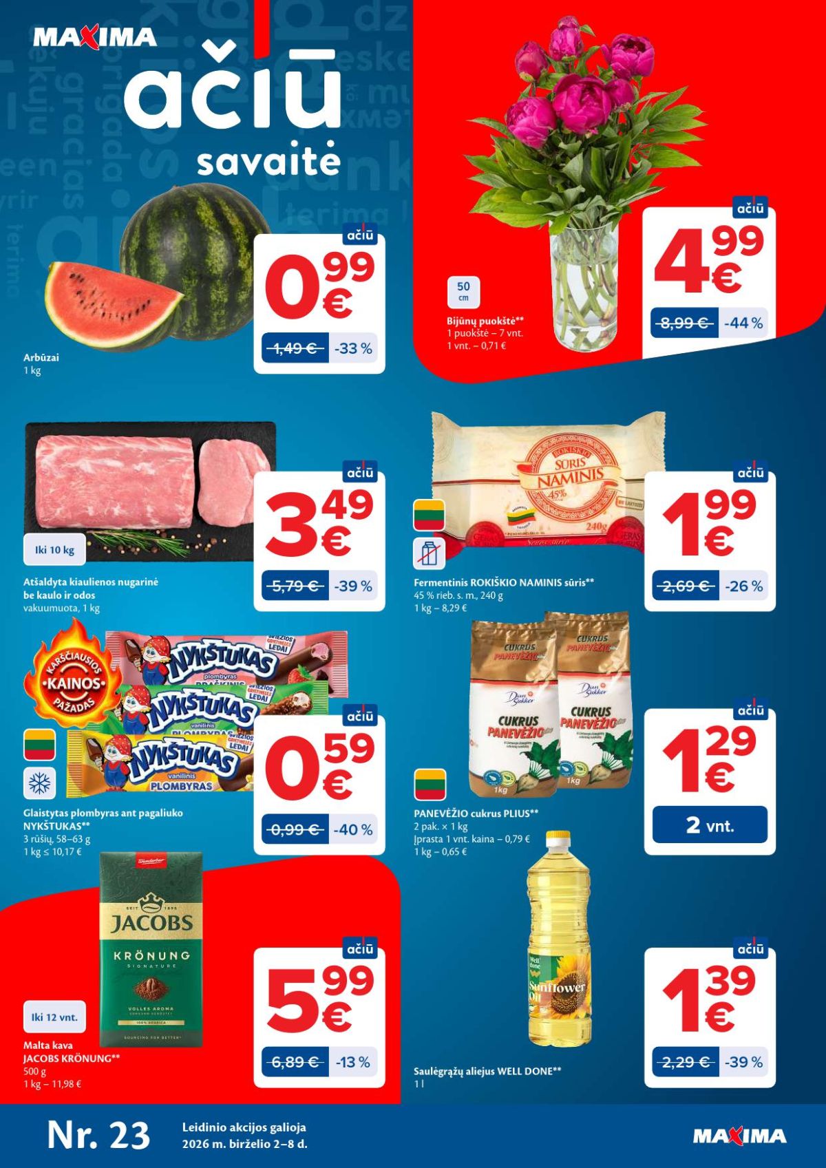 MAXIMA - Kaininis leidinys Nr.23 (2026 06 02 - 2026 06 08) | 1
