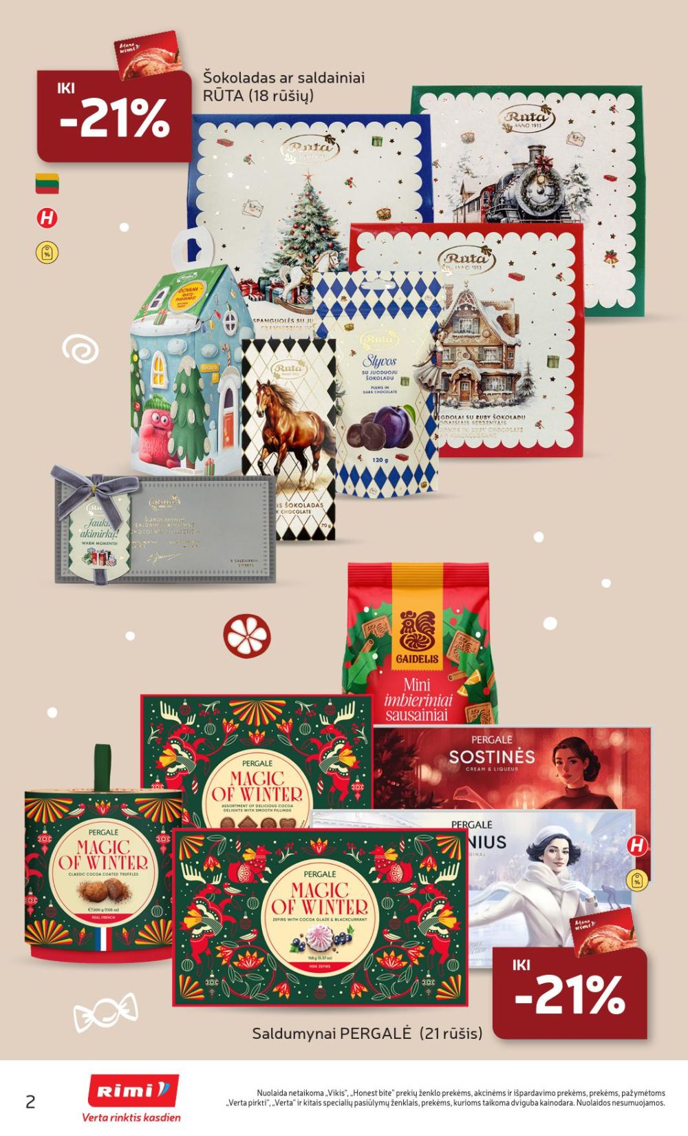 RIMI - Kalėdinių SALDUMYNŲ asortimento katalogas (2025 11 04 - 2025 11 17) | 2