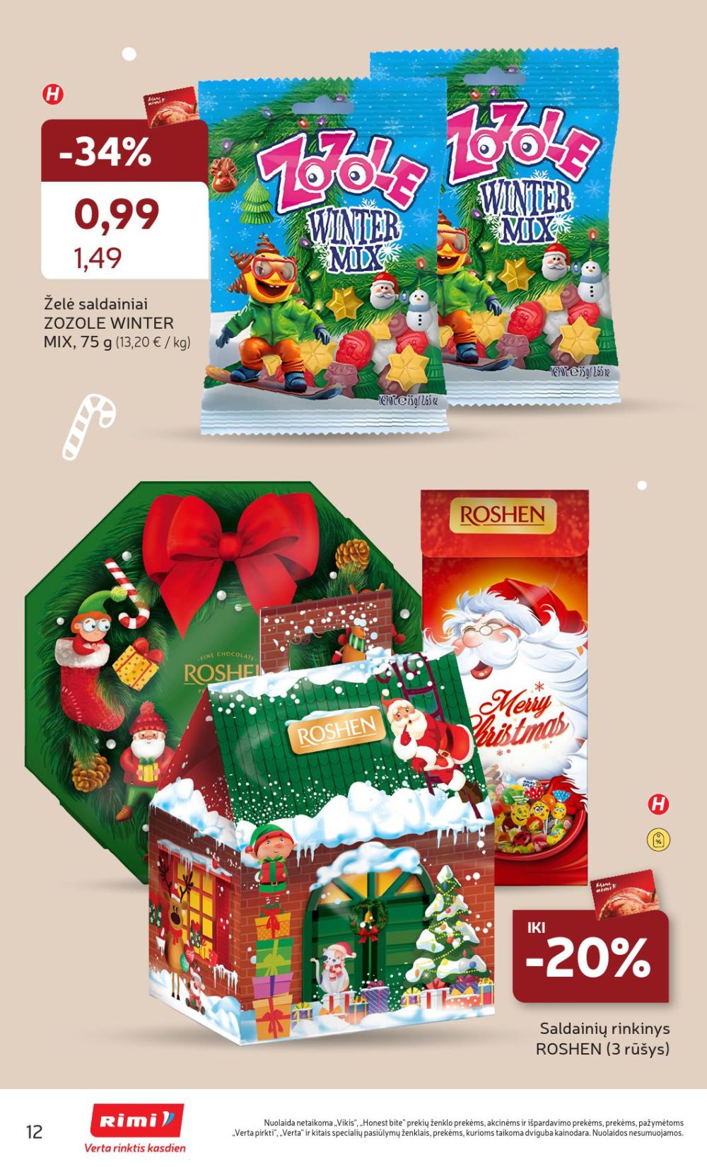 RIMI - Kalėdinių SALDUMYNŲ asortimento katalogas (2025 11 04 - 2025 11 17) | 12