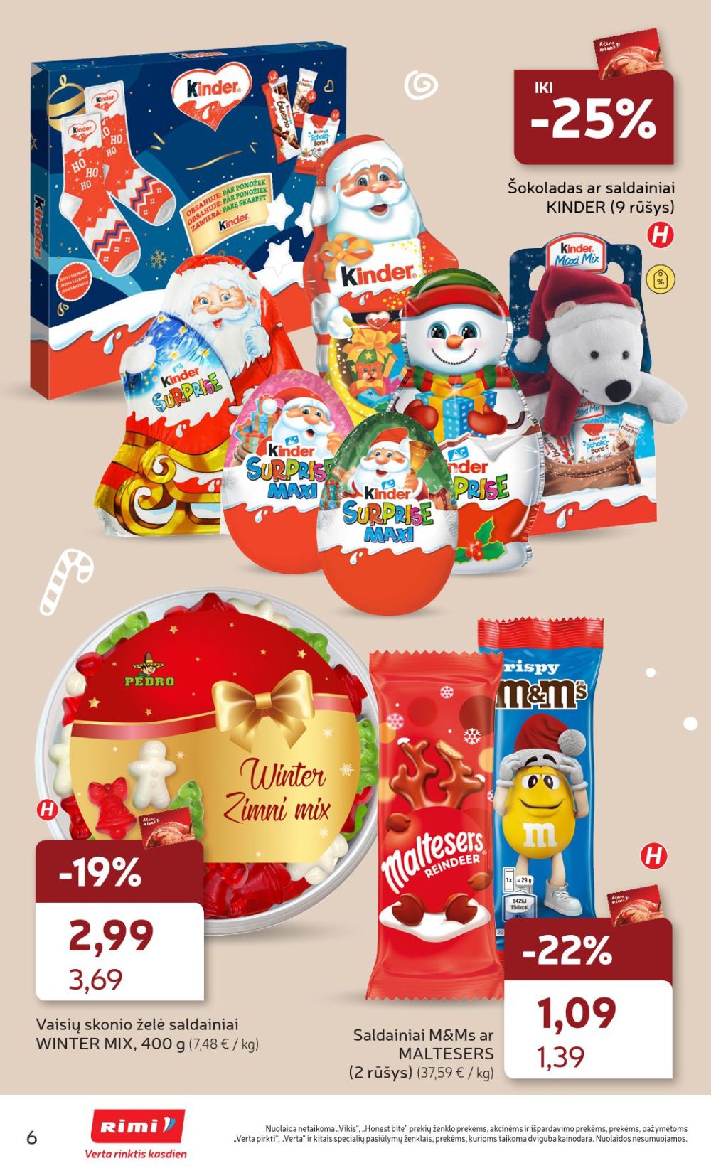 RIMI - Kalėdinių SALDUMYNŲ asortimento katalogas (2025 11 04 - 2025 11 17) | 6