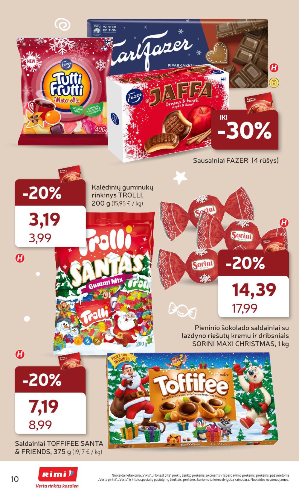 RIMI - Kalėdinių SALDUMYNŲ asortimento katalogas (2025 11 04 - 2025 11 17) | 10