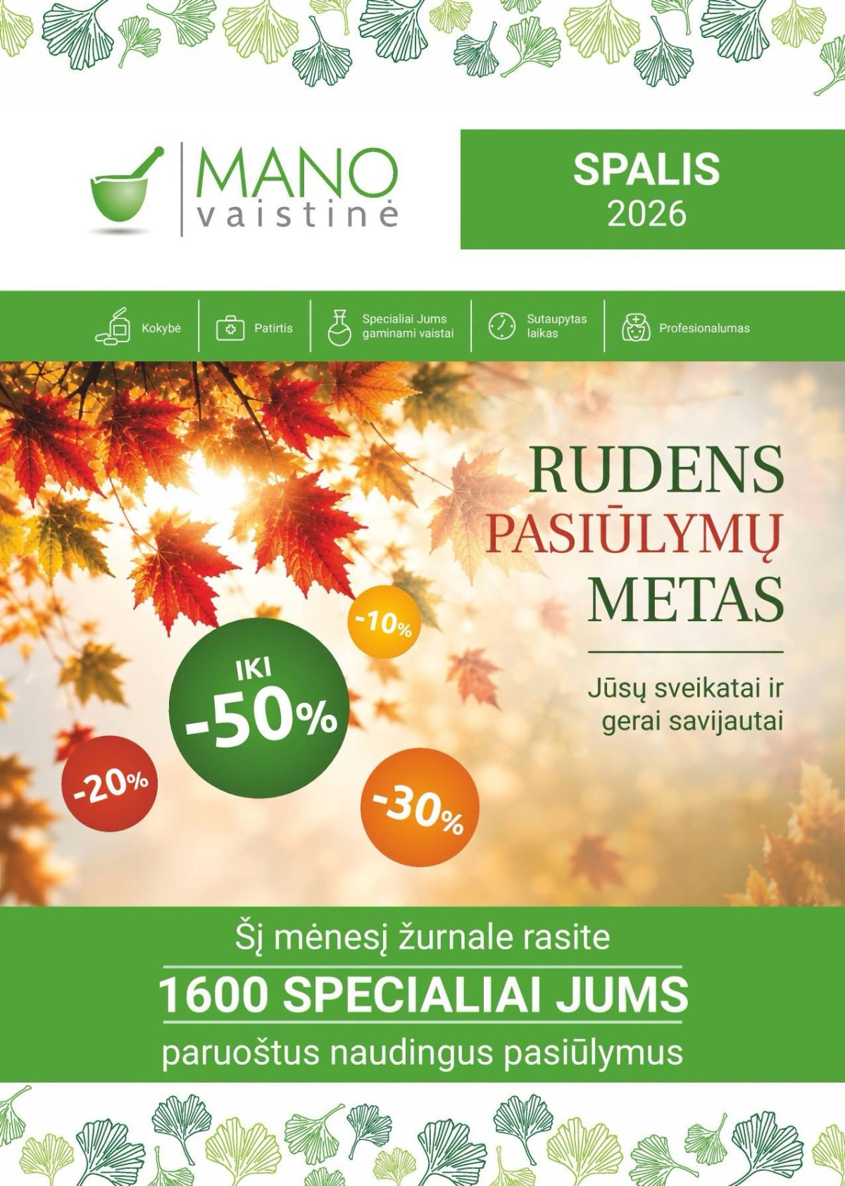 MANO VAISTINĖ (2026 10 01 - 2026 10 31) | 1