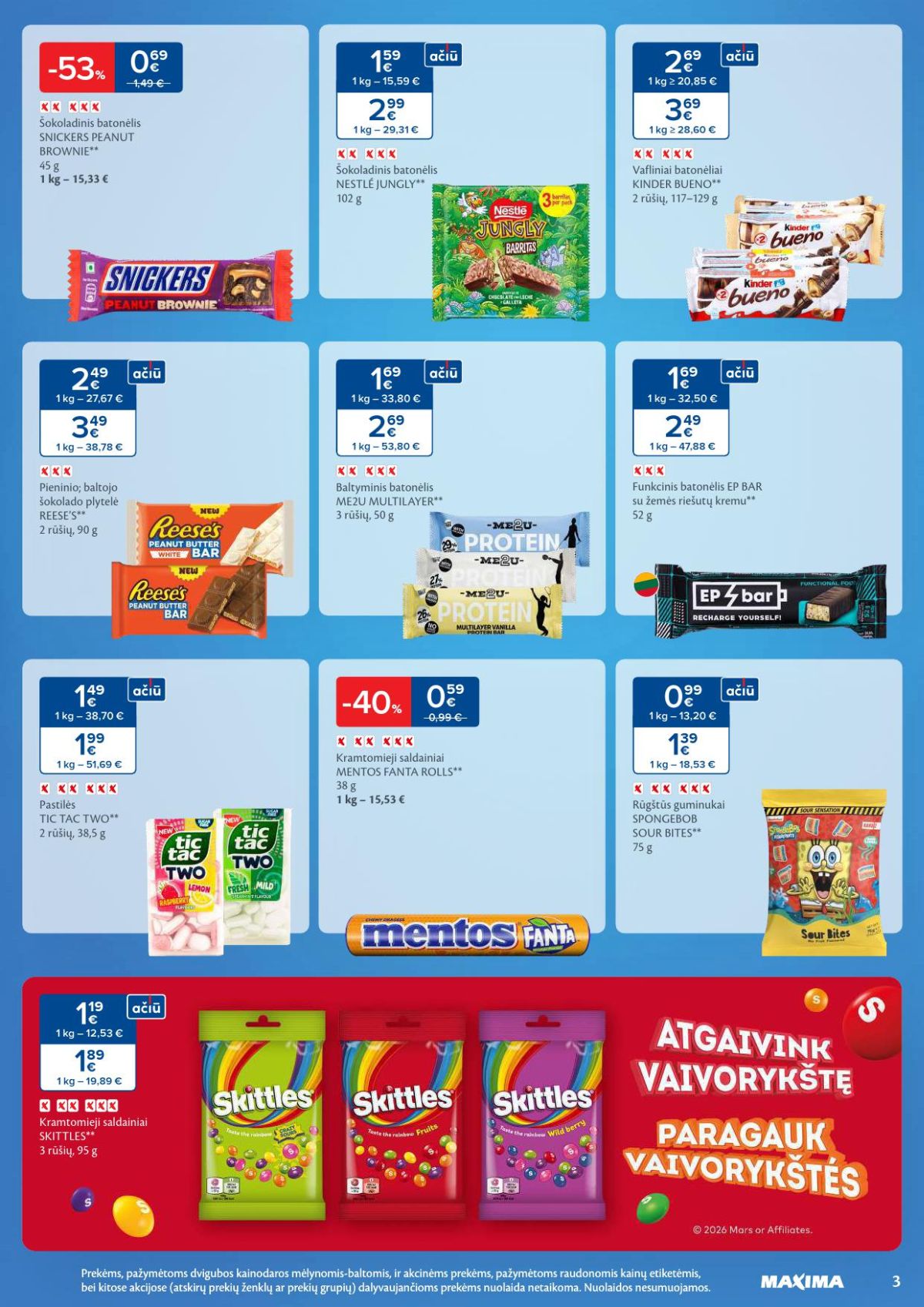 MAXIMA - Kaininis leidinys Nr.9 (2026 02 24 - 2026 03 02) | 3