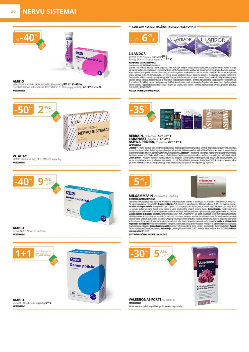GINTARINĖ VAISTINĖ (2026 01 01 - 2026 01 31) | 20