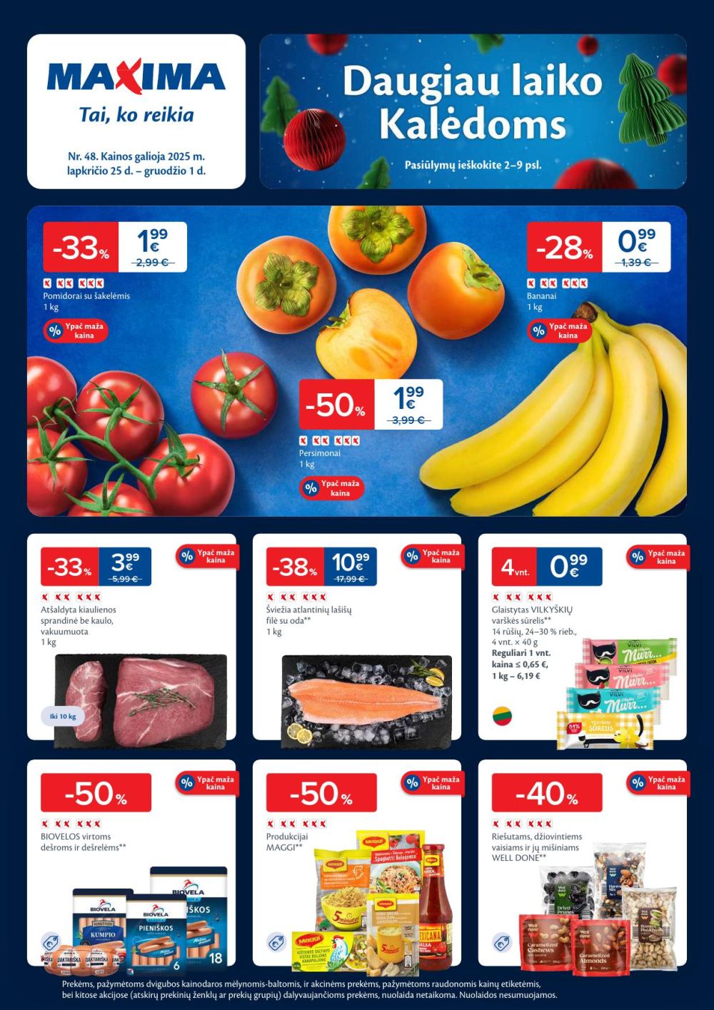 MAXIMA - Kaininis leidinys Nr.48 (2025 11 25 - 2025 12 01) | 1