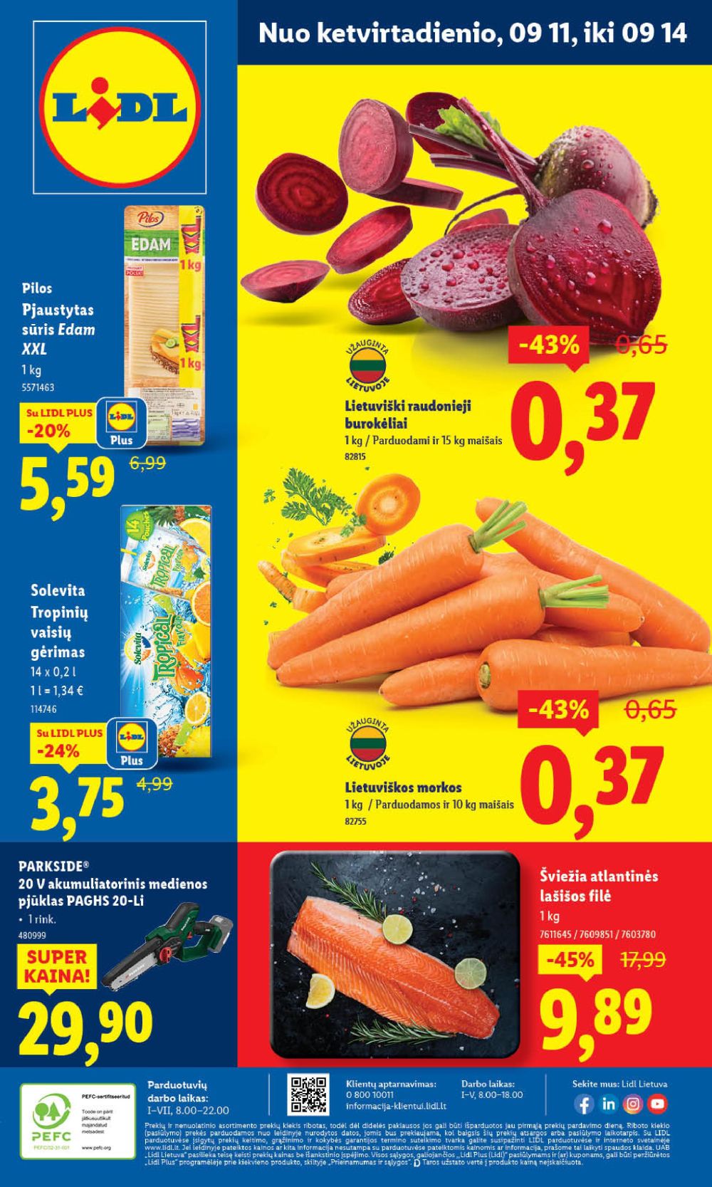 LIDL - Maisto prekių pasiūlymai (2025 09 11 - 2025 09 14) | 1