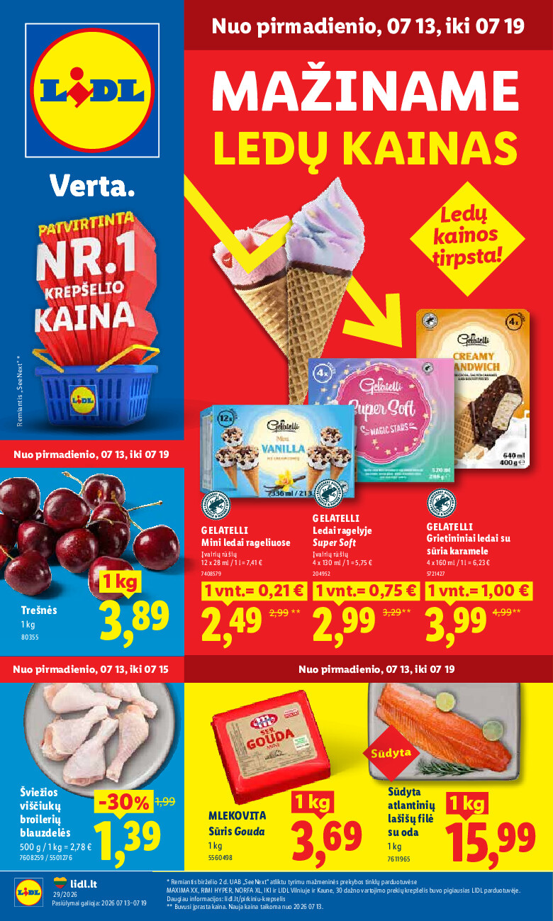 MAISTO PREKIŲ PASIŪLYMAI (2026-07-13 - 2026-07-19) | 1