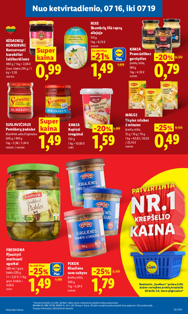 MAISTO PREKIŲ PASIŪLYMAI (2026-07-13 - 2026-07-19) | 31