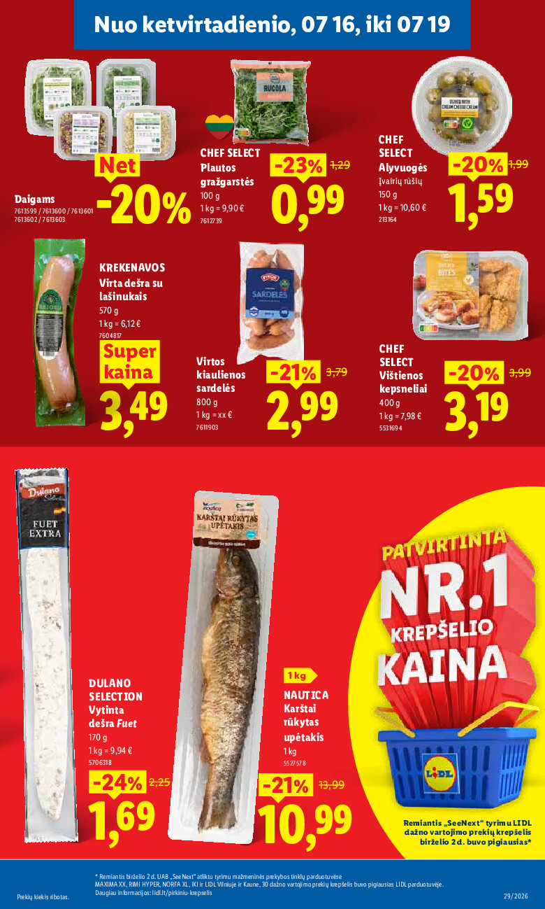 MAISTO PREKIŲ PASIŪLYMAI (2026-07-13 - 2026-07-19) | 33