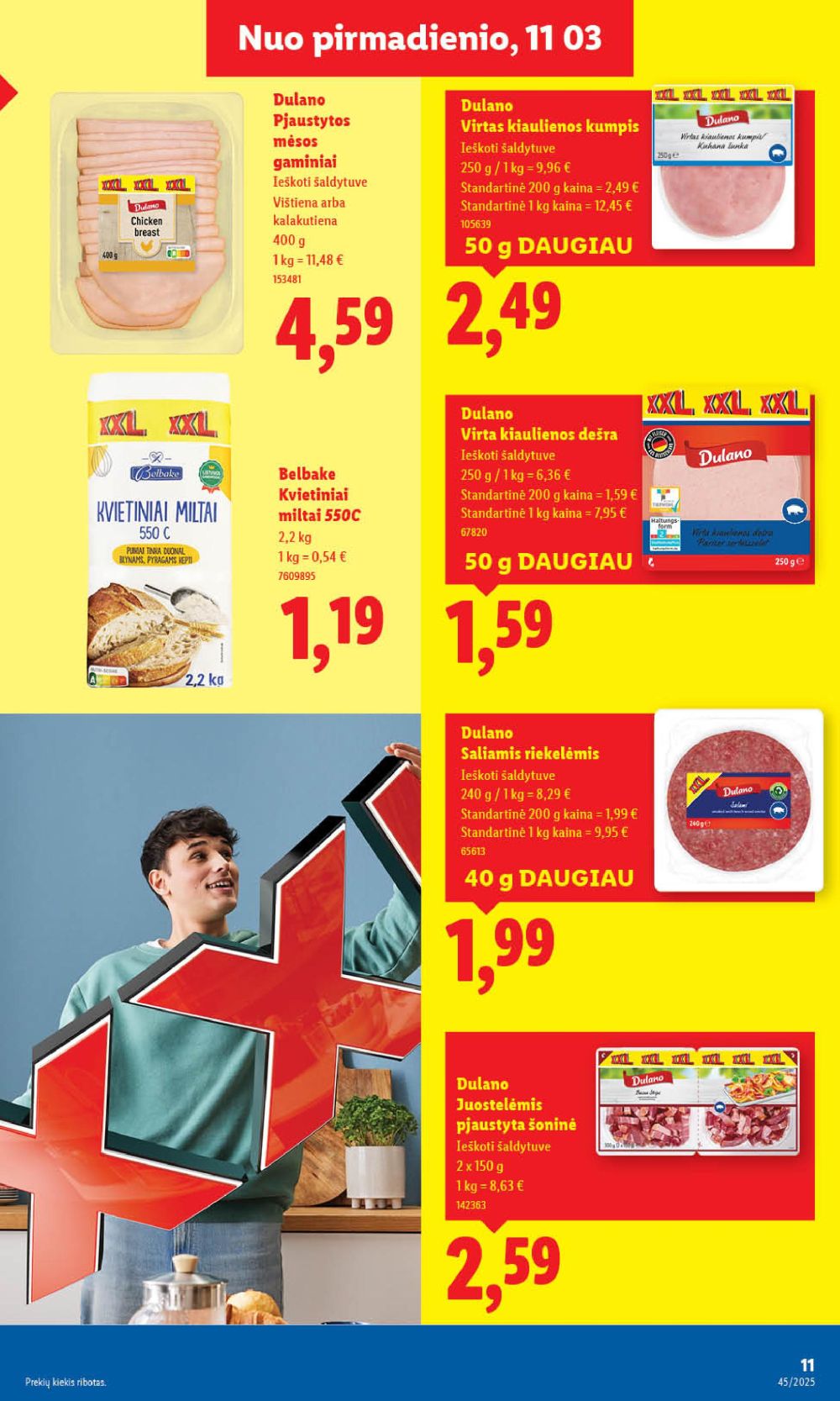 LIDL - Maisto prekių pasiūlymai (2025 11 03 - 2025 11 09) | 11