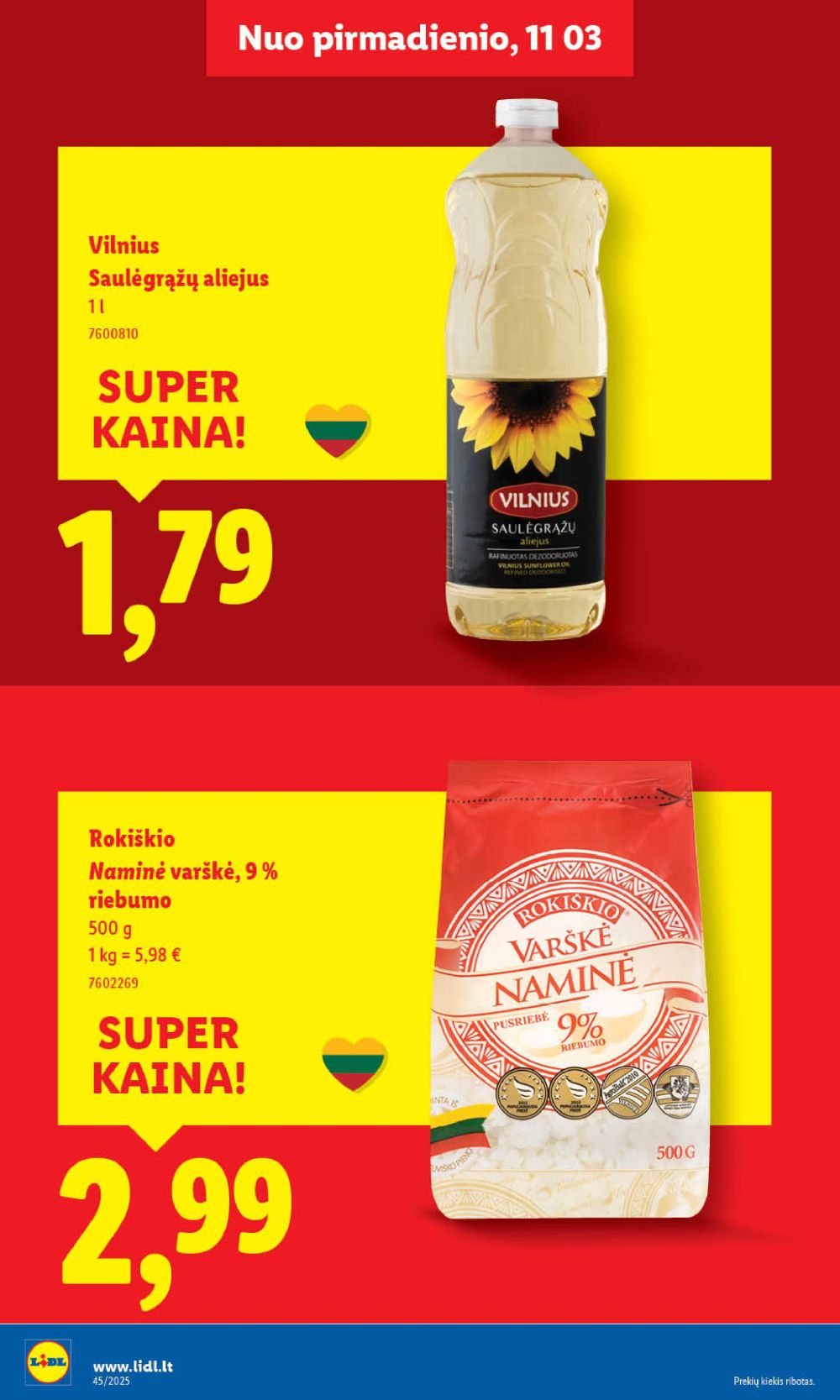 LIDL - Maisto prekių pasiūlymai (2025 11 03 - 2025 11 09) | 28