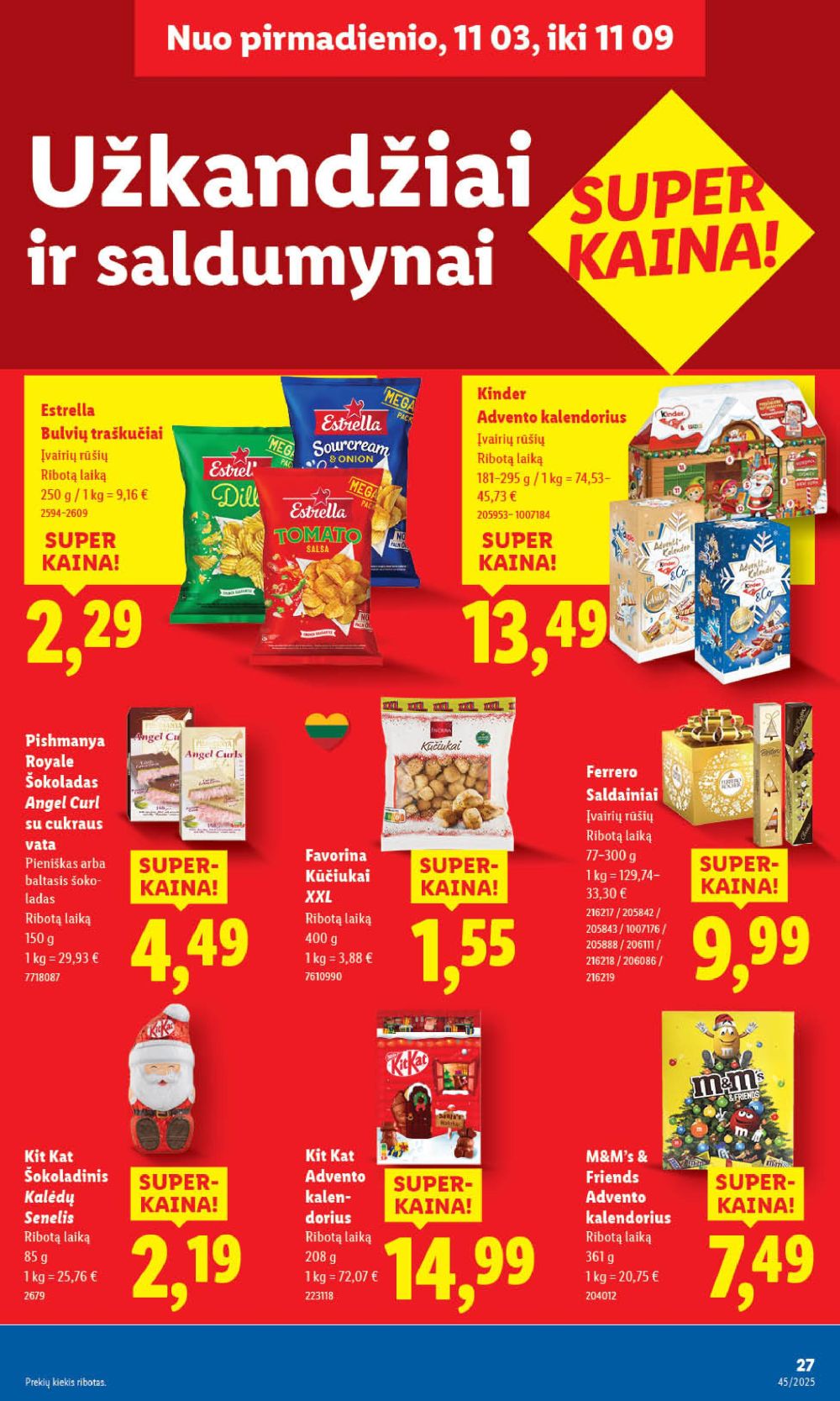 LIDL - Maisto prekių pasiūlymai (2025 11 03 - 2025 11 09) | 37