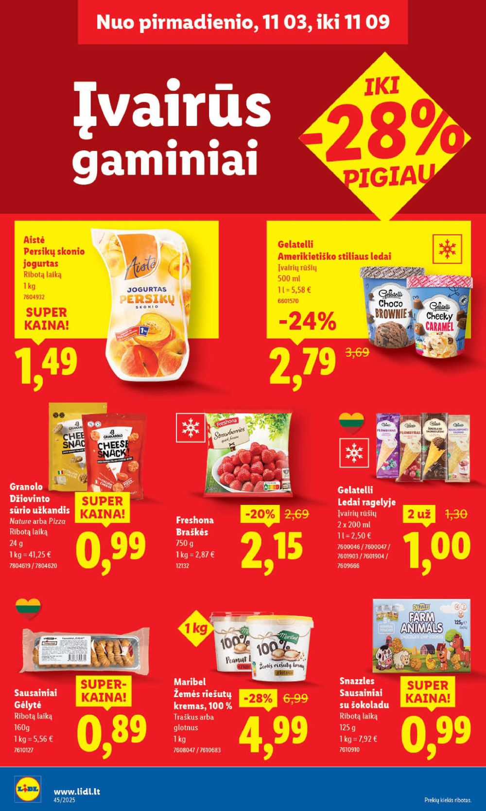 LIDL - Maisto prekių pasiūlymai (2025 11 03 - 2025 11 09) | 42