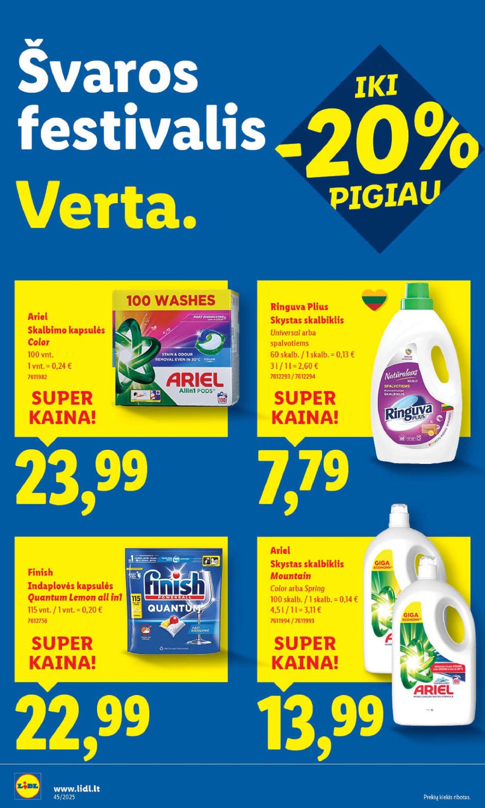 LIDL - Maisto prekių pasiūlymai (2025 11 03 - 2025 11 09) | 46