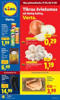 LIDL - Maisto prekių pasiūlymai (2025 11 03 - 2025 11 09)