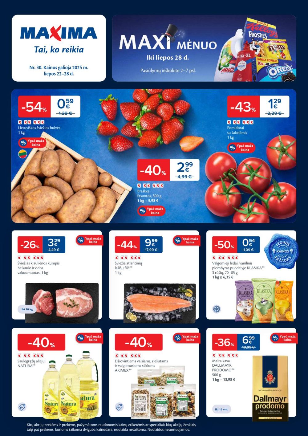 MAXIMA - Kaininis leidinys Nr.30 (2025 07 22 - 2025 07 28) | 1
