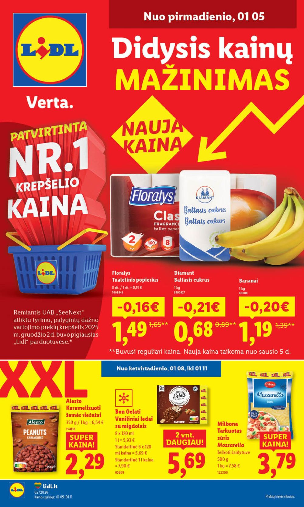 LIDL - Maisto prekių pasiūlymai (2026 01 05 - 2026 01 11) | 1