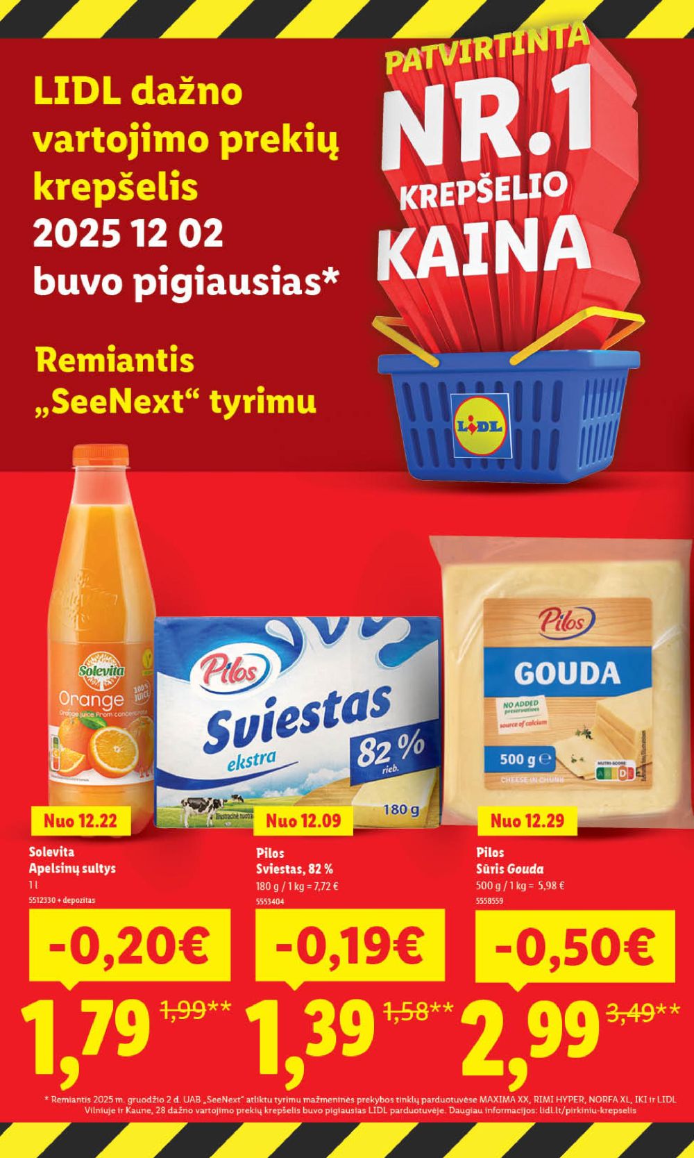LIDL - Maisto prekių pasiūlymai (2026 01 05 - 2026 01 11) | 2