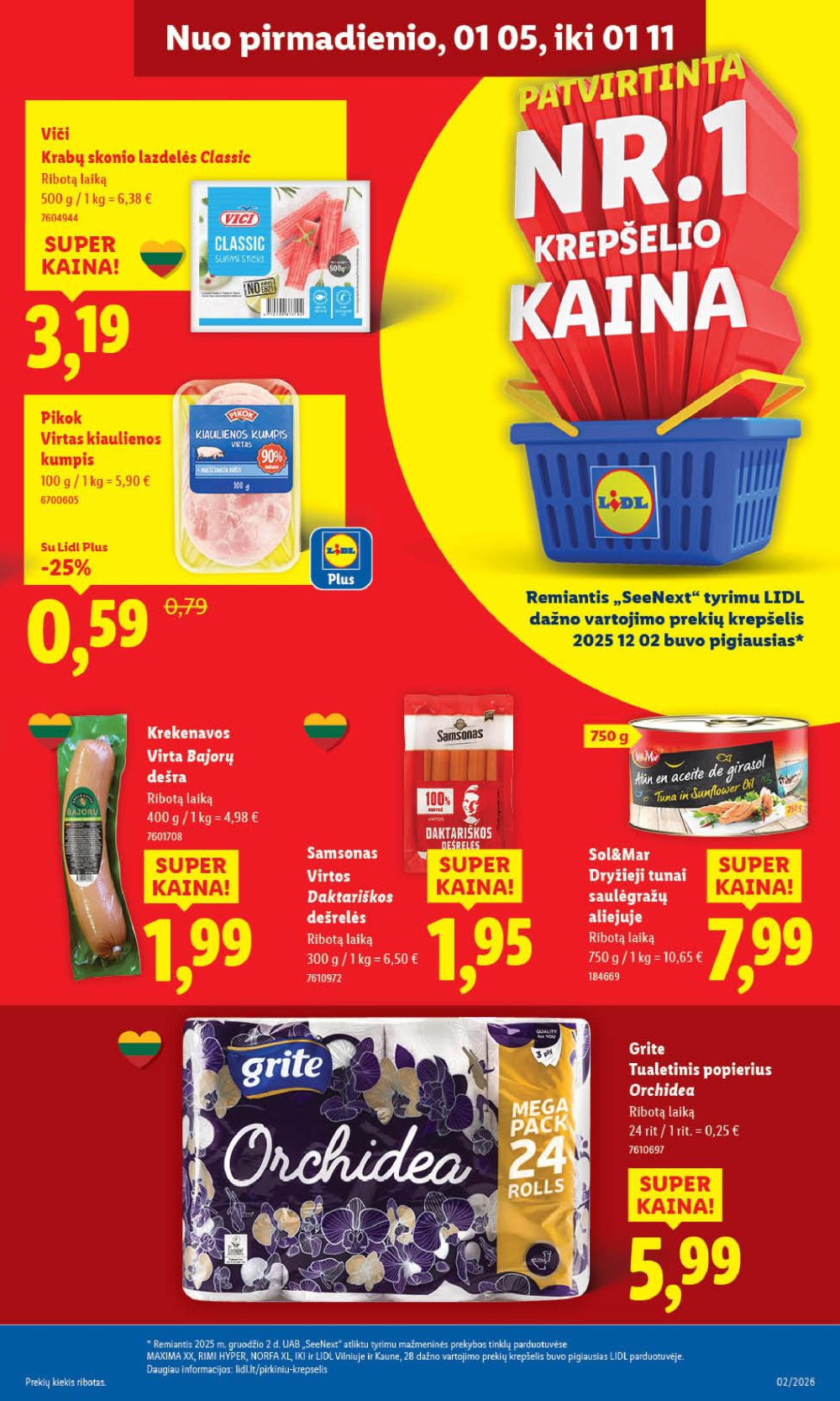 LIDL - Maisto prekių pasiūlymai (2026 01 05 - 2026 01 11) | 11