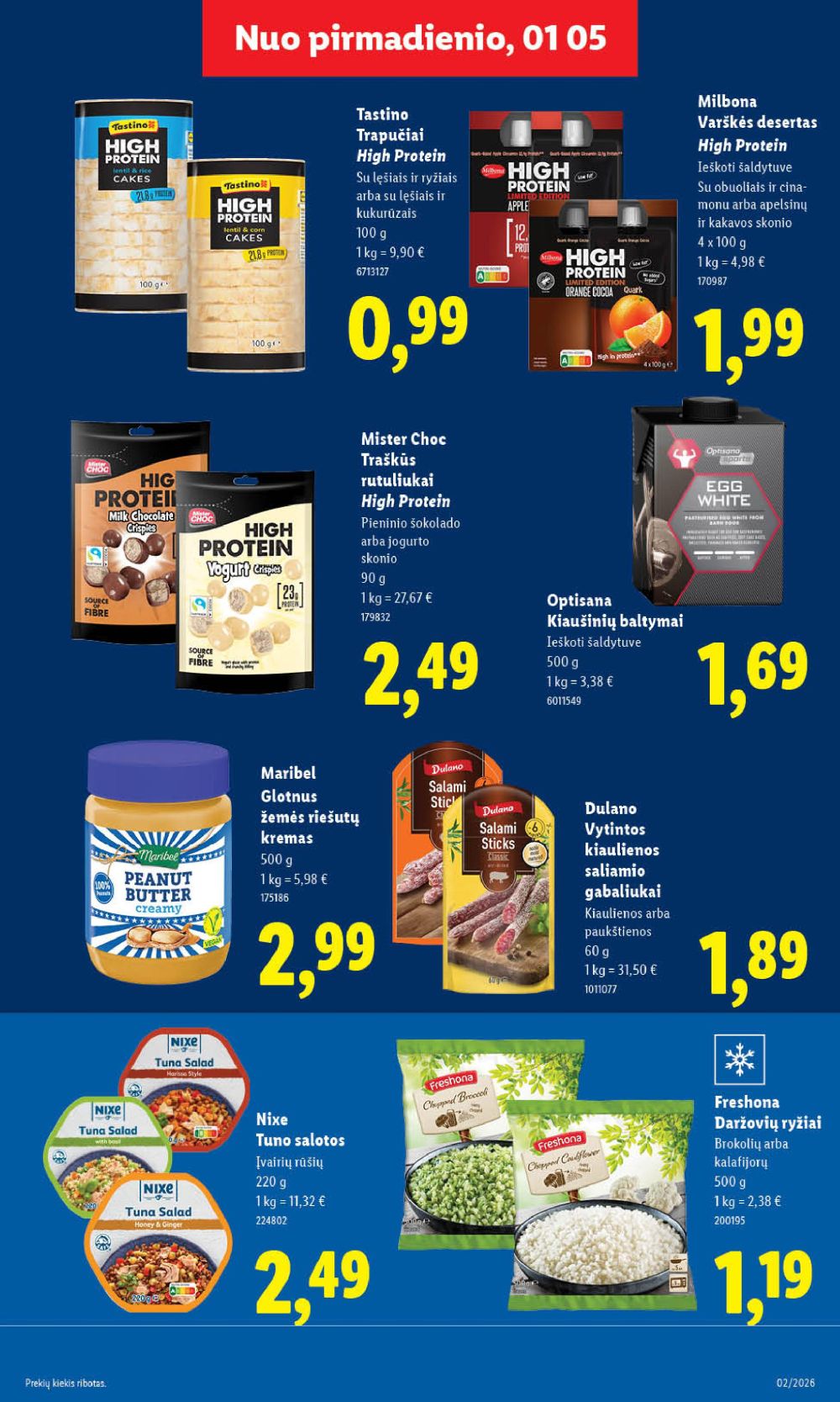 LIDL - Maisto prekių pasiūlymai (2026 01 05 - 2026 01 11) | 17