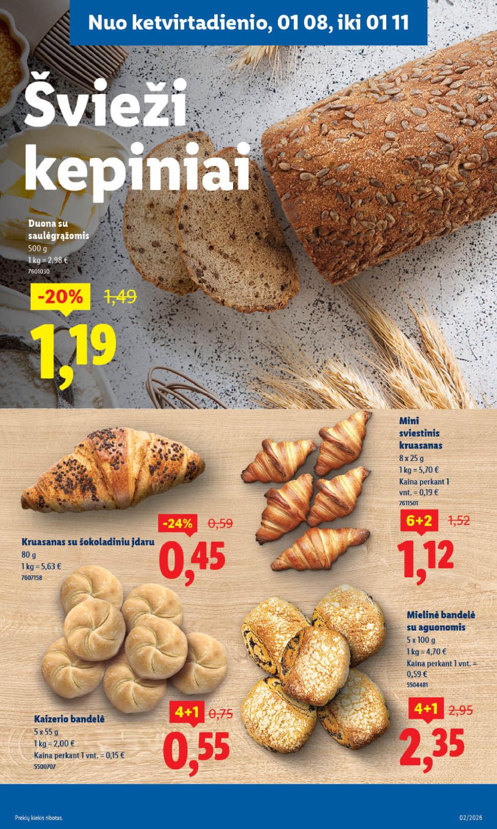 LIDL - Maisto prekių pasiūlymai (2026 01 05 - 2026 01 11) | 19