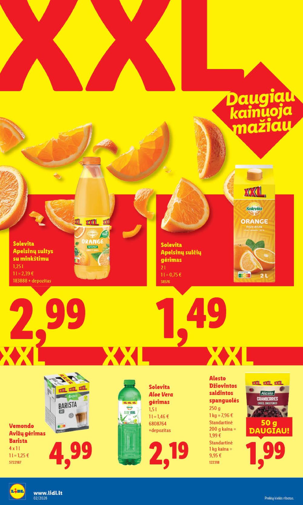 LIDL - Maisto prekių pasiūlymai (2026 01 05 - 2026 01 11) | 28
