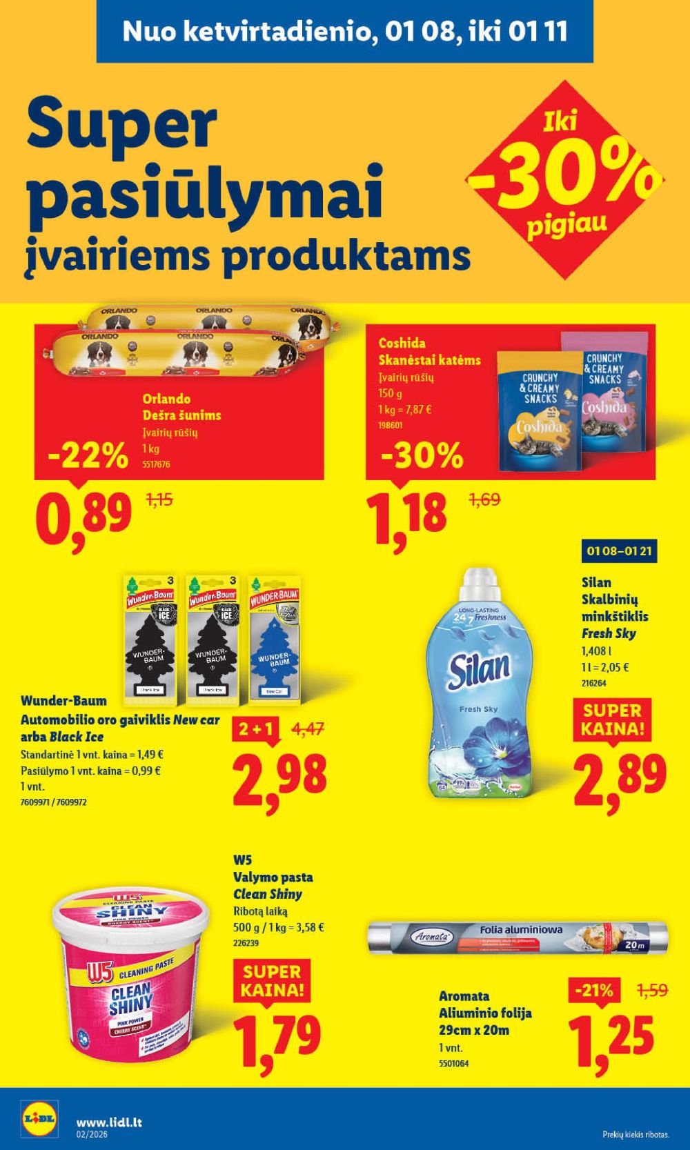 LIDL - Maisto prekių pasiūlymai (2026 01 05 - 2026 01 11) | 32