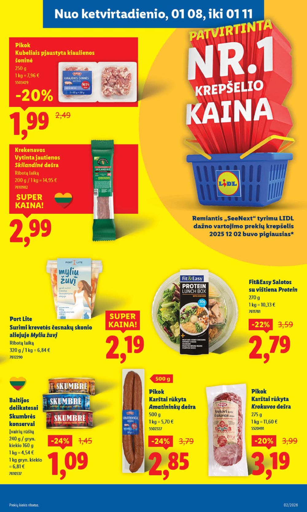 LIDL - Maisto prekių pasiūlymai (2026 01 05 - 2026 01 11) | 35