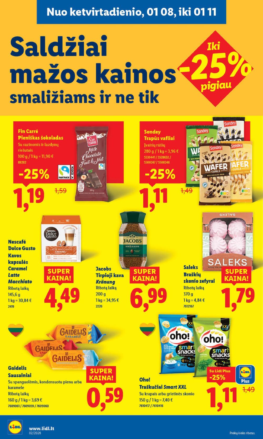 LIDL - Maisto prekių pasiūlymai (2026 01 05 - 2026 01 11) | 36