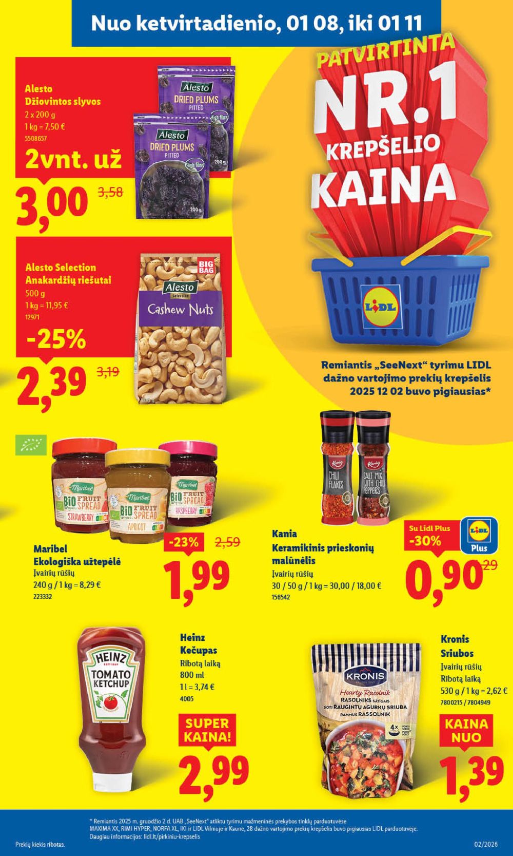 LIDL - Maisto prekių pasiūlymai (2026 01 05 - 2026 01 11) | 37