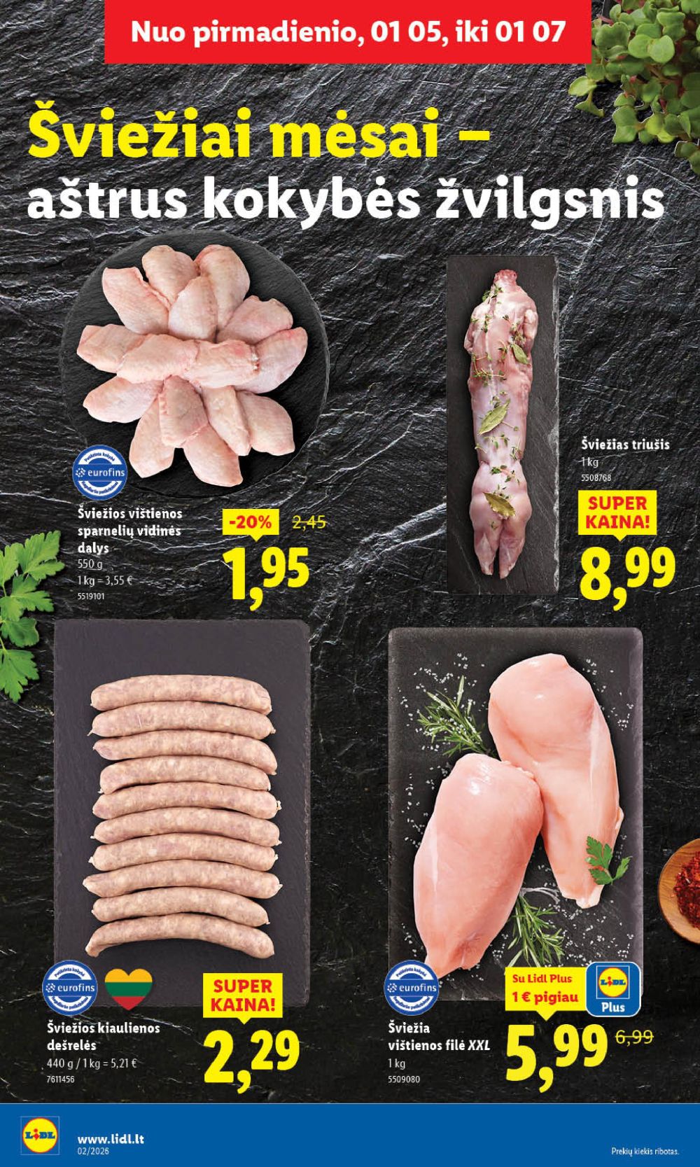 LIDL - Maisto prekių pasiūlymai (2026 01 05 - 2026 01 11) | 8