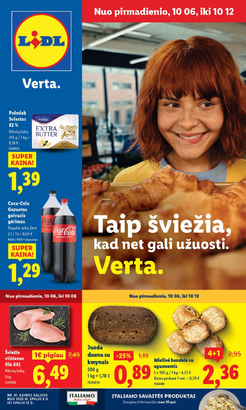 LIDL - Maisto prekių pasiūlymai (2025 10 06 - 2025 10 12) | 1