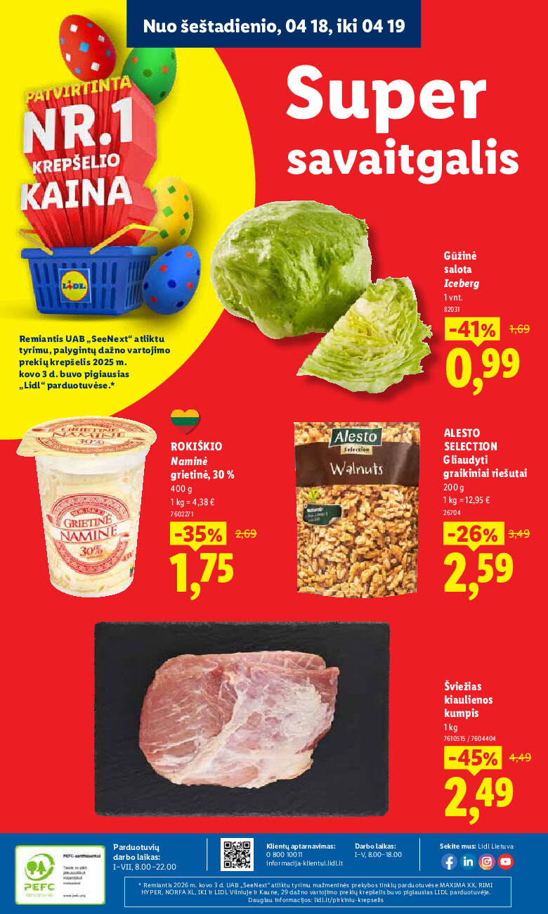 MAISTO PREKIŲ PASIŪLYMAI (2026-04-13 - 2026-04-19) | 44