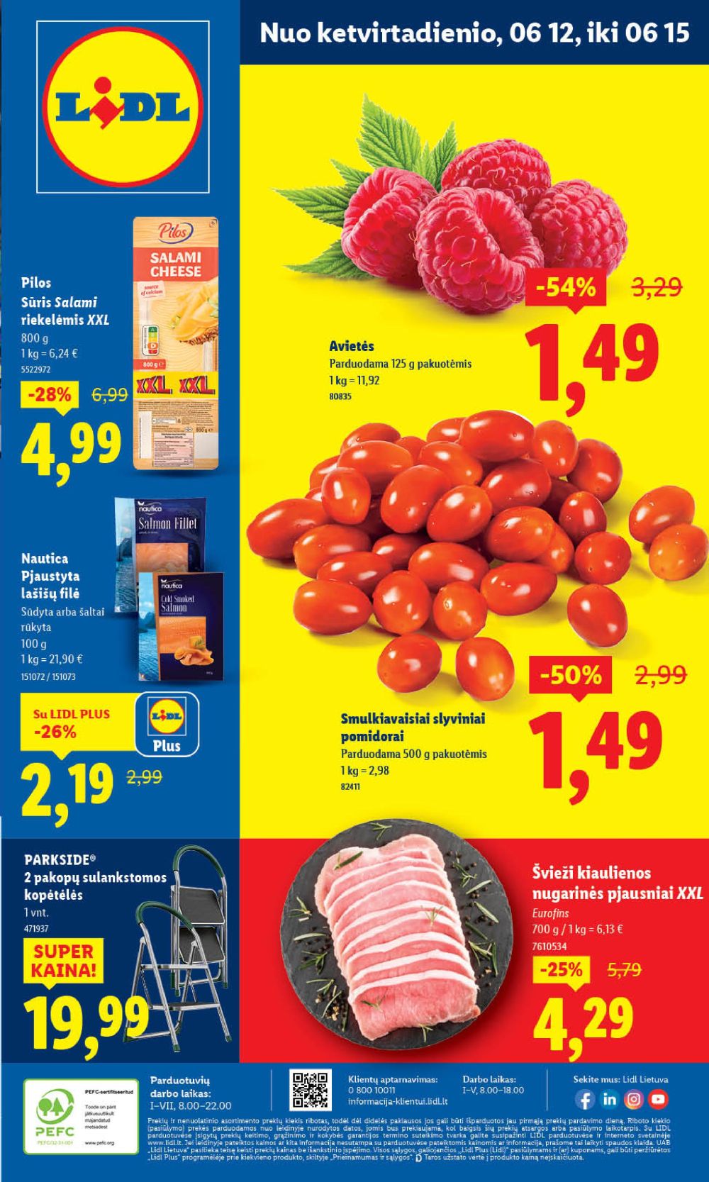 LIDL - Maisto prekių pasiūlymai (2025 06 12 - 2025 06 15) | 1