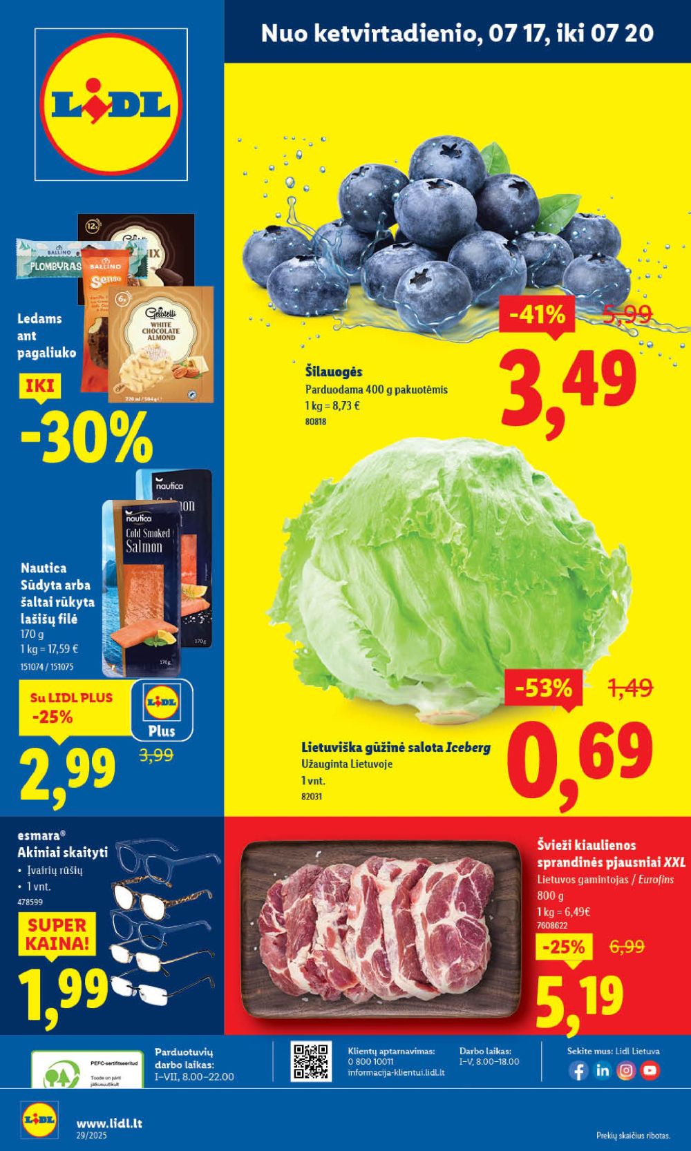 LIDL - Maisto prekių pasiūlymai (2025 07 17 - 2025 07 20) | 1