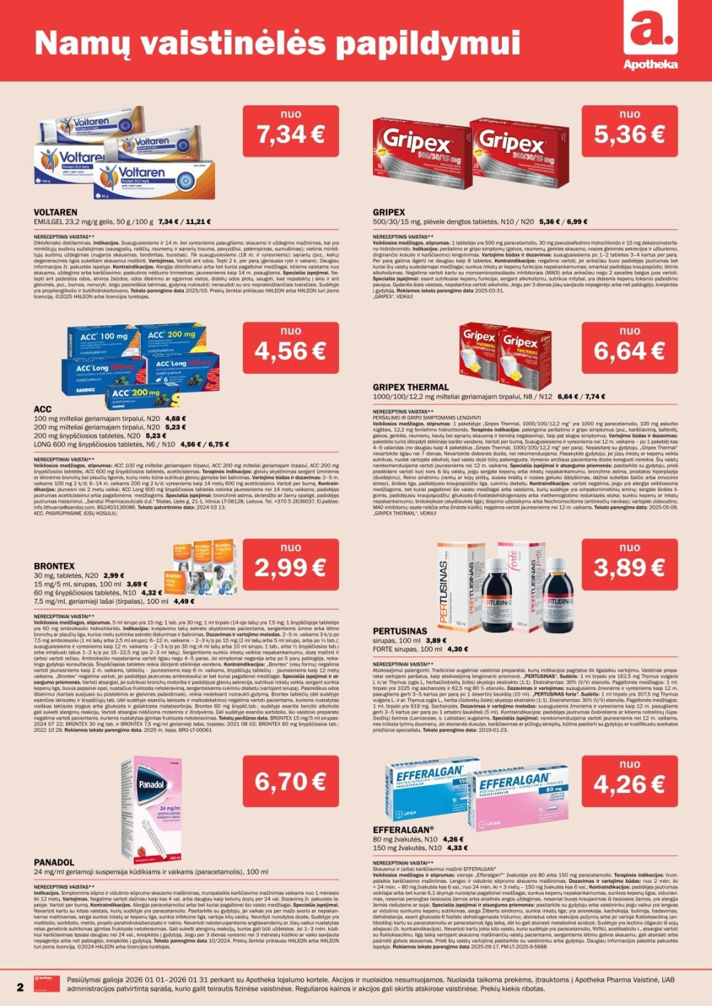 APOTHEKA (2026 01 01 - 2026 01 31) | 2