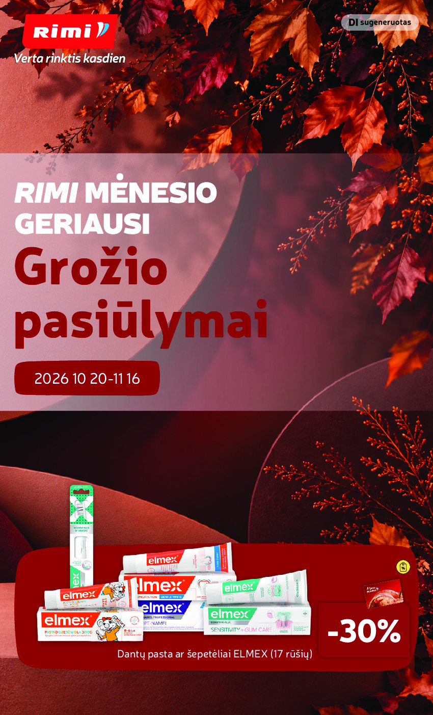 RIMI - Grozio prekiu katalogas nr 11 (2026-10-01 - 2026-11-01) | 1