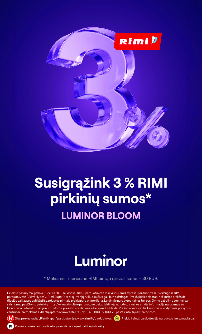 RIMI - Grozio prekiu katalogas nr 11 (2026-10-01 - 2026-11-01) | 22