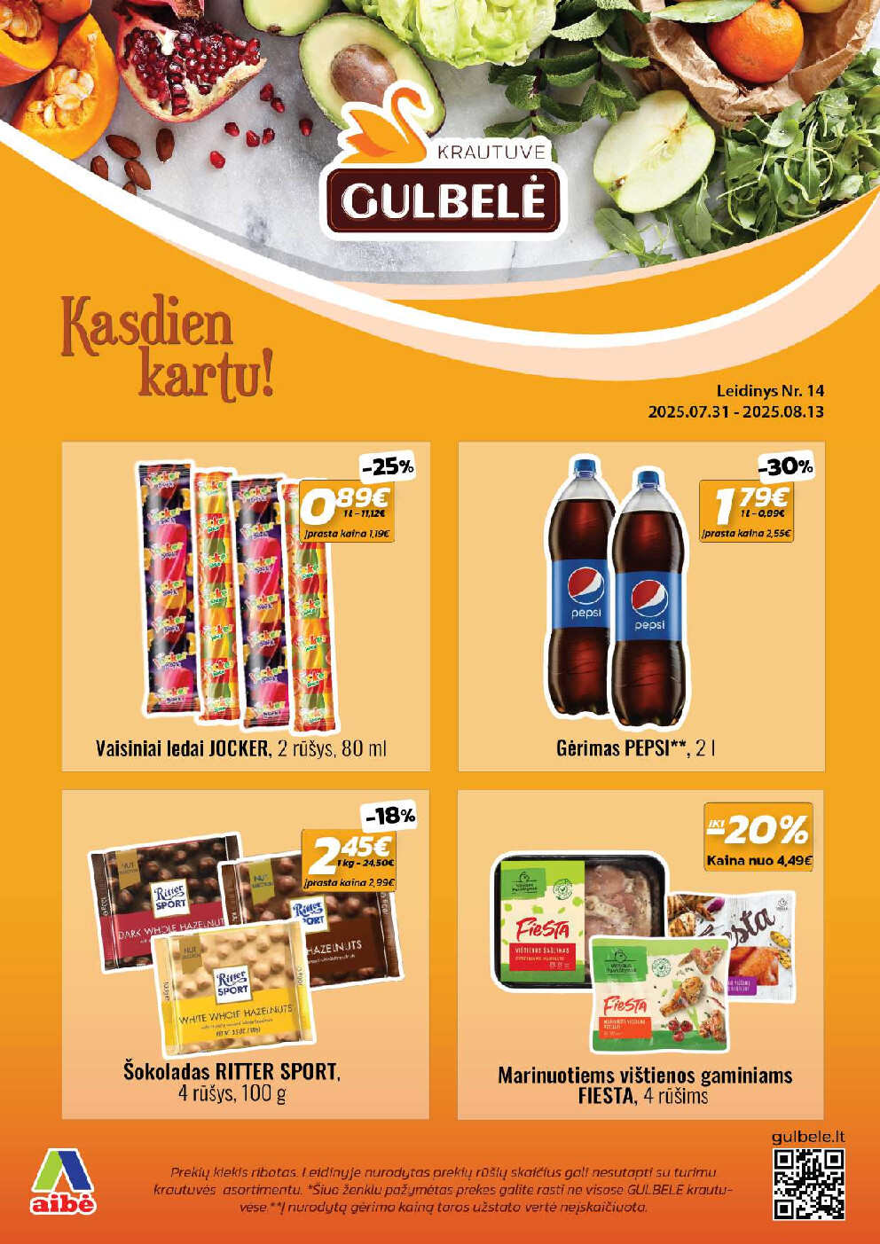 Gulbelės leidinys Nr. 14 (2025-07-30 - 2025-08-13) | 1